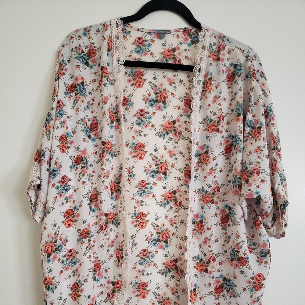 Charlotte Russe Floral Kimono